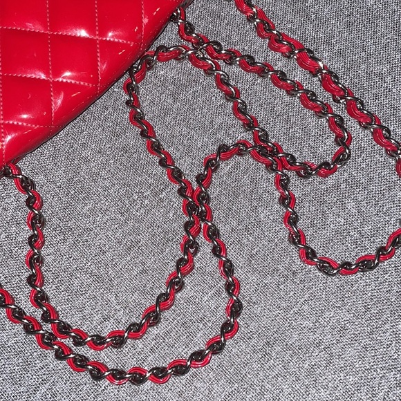 Authentic Chanel patent jumbo single flap bag - Picture 14 of 15